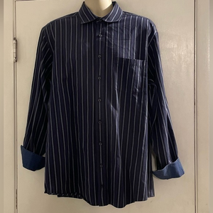 Mens Button Down Shirt XXL Bugatchi Uomo‎